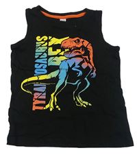 Černé tílko s dinosurem Dopodopo
