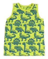 Neonově žluté tílko s dinosaury George