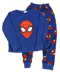 Tmavomodré fleecové pyžamo se Spider-manem Marvel