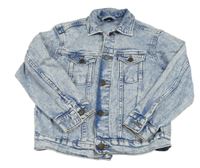 Světlemodrá plísňová riflová bunda H&M