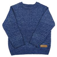 Tmavomodrý melírovaný svetr F&F