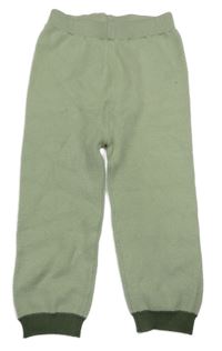 Světlezelené pletené kalhoty 