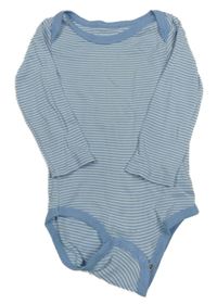 Světlemodro-bílé pruhované body Tchibo 