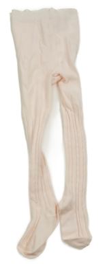 Světlerůžové vzorované punčocháče 