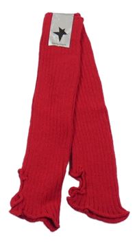 Nové - Červené pletené taneční návleky na nohy