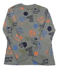 Šedé triko s ovladačem M&S