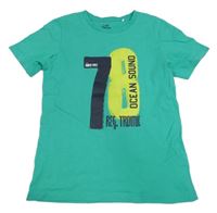 Zelené tričko s potiskem Topolino