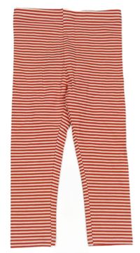 Červeno-bílé pruhované legíny Lupilu