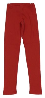 Červené žebrované legíny H&M