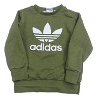 Khaki mikina Adidas 