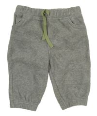 Šedokhaki melírované fleecové kalhoty M&S