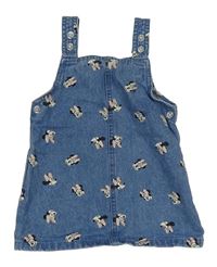 Modré riflové šaty s Minnie PRIMARK