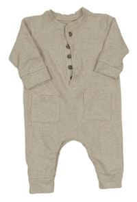 Světlebéžový melírovaný úpletový overal George