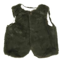 Khaki kožešinové podšité bolérko C&A