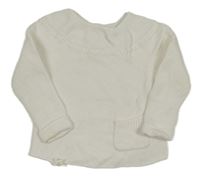 Smetanový svetr s jehňátkem the little white company