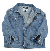 Modrá riflová bunda s límečkem KIABI