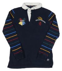 Tmavomodro-pruhovaná mikina Harry Potter M&S