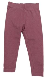 Světlevínové teplákové legíny Nutmeg