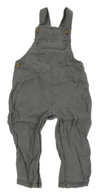 Tmavošedé laclové kalhoty riflového vzhledu s kapsou F&F