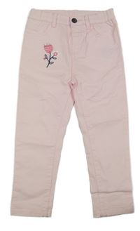 Světlerůžové skinny rifle s kytičkou so cute