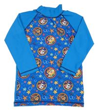 Cobaltově modro-modré UV triko s PAW PATROL nickelodeon