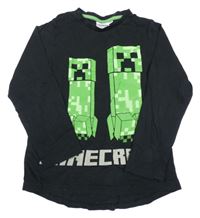 Černé triko s Minecraft 