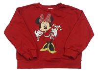 Červená mikina s Minnie zn. Primark