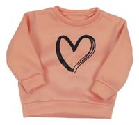 Růžová mikina se srdcem