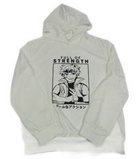 Bílá mikina s Naruto a kapucí Shein