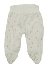 Smetanové sametové polodupky se srdíčky