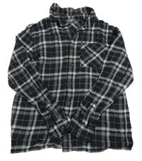 Černo-šedo-bílá kostkovaná košile Primark