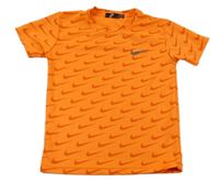 Neonově oranžové sportovní tričko Nike