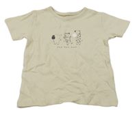 Béžové tričko se zvířaty George