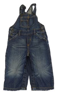 Tmavomodré laclové rifle H&M