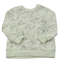 Mátová mikina s Bambim a Thumperem Primark