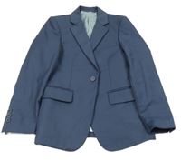 Tmavomodré slavnostní sako Paisley