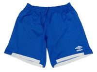 Modré sportovní kraťasy s logem Umbro