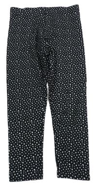 Černé vzorované crop legíny Primark
