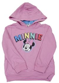 Růžová mikina s Minnie a kapucí Disney