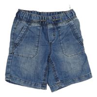 Modré riflové jogger kraťasy C&A