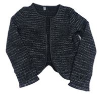 Černo-šedý pletený cardigan Zara