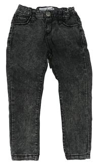 Antracitové melírované skinny rifle Denim Co.