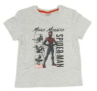 Šedé melírované tričko se Spidermanem zn. Primark