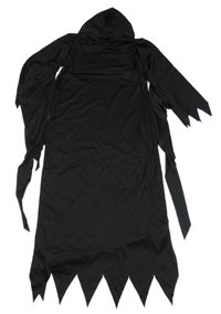 Kostým - černý plášť s cípy a kapucí 
