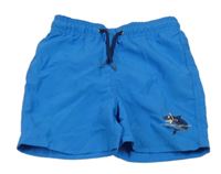 Modré plážové kraťasy se žralokem Lupilu