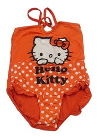 Červené jednodílné plavky s Hello Kitty 