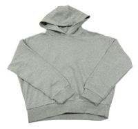 Nové - šedá melírovaná mikina s kapucí F&F