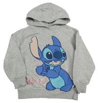 Šedá mikina se Stitchem a kapucí Primark