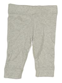 Světlešedé melírované lehké tepláky 