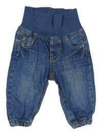 Modré teplákové cuff rifle s úpletovým pasem H&M